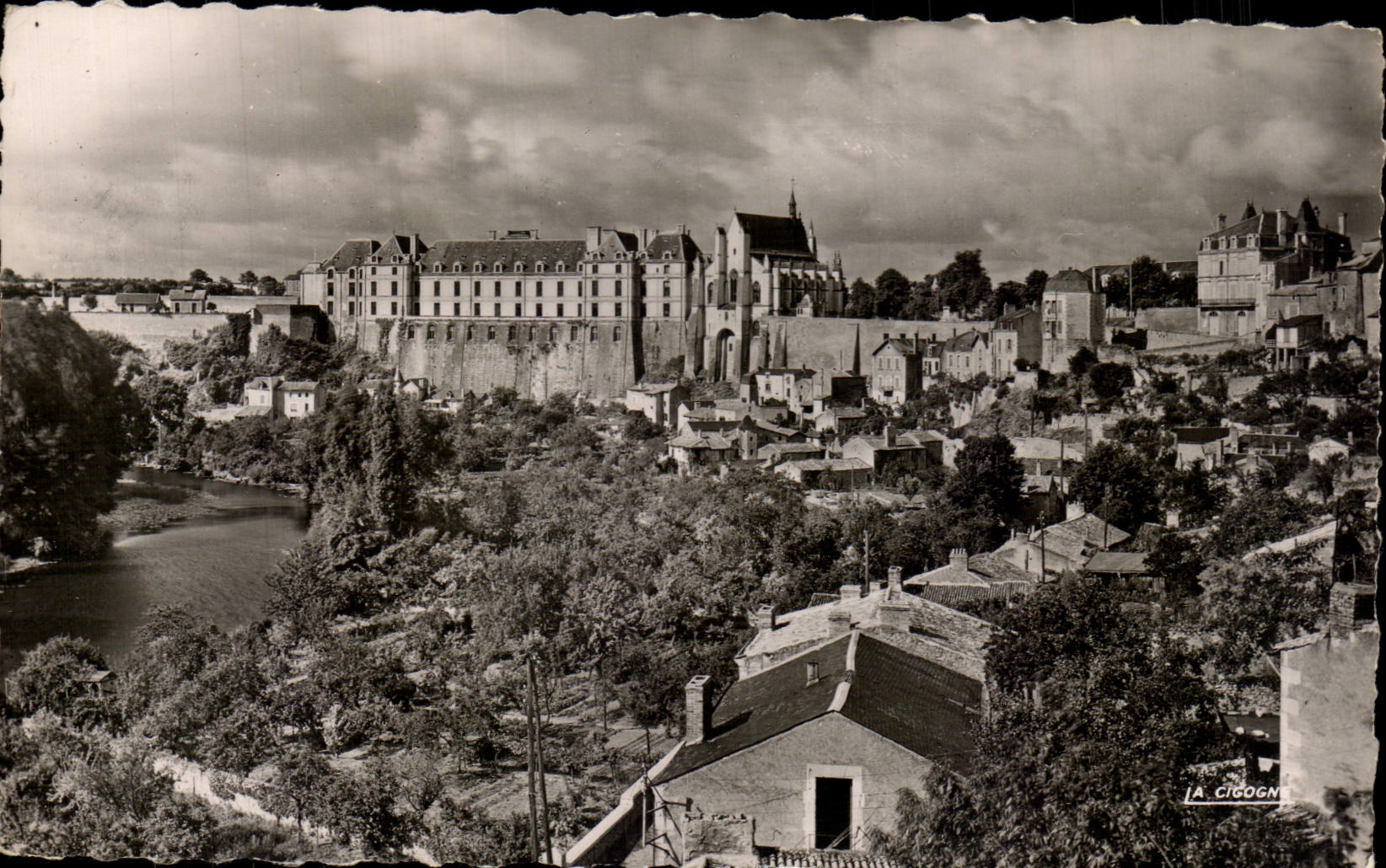 CPA Thouars View on the castle