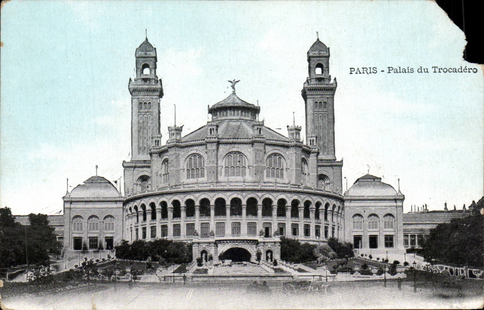 CPA Paris Palate of Trocadero