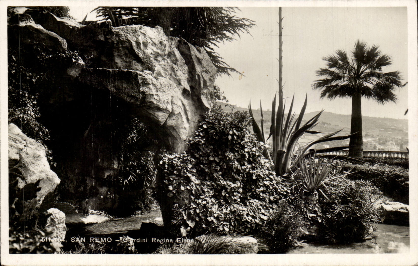 CPA Italy Italia San Remo Giardini Regina Elena