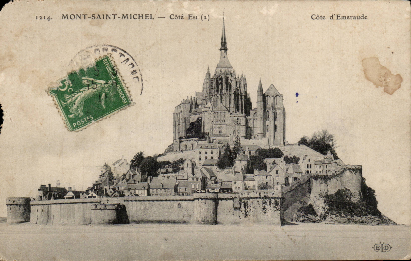CPA Mont Saint Michel Dimension Is