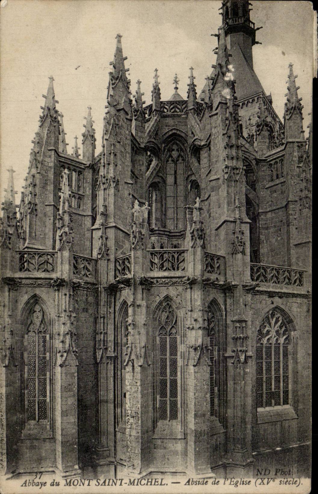 CPA Abbey of Mont Saint Michel Apse of the church
