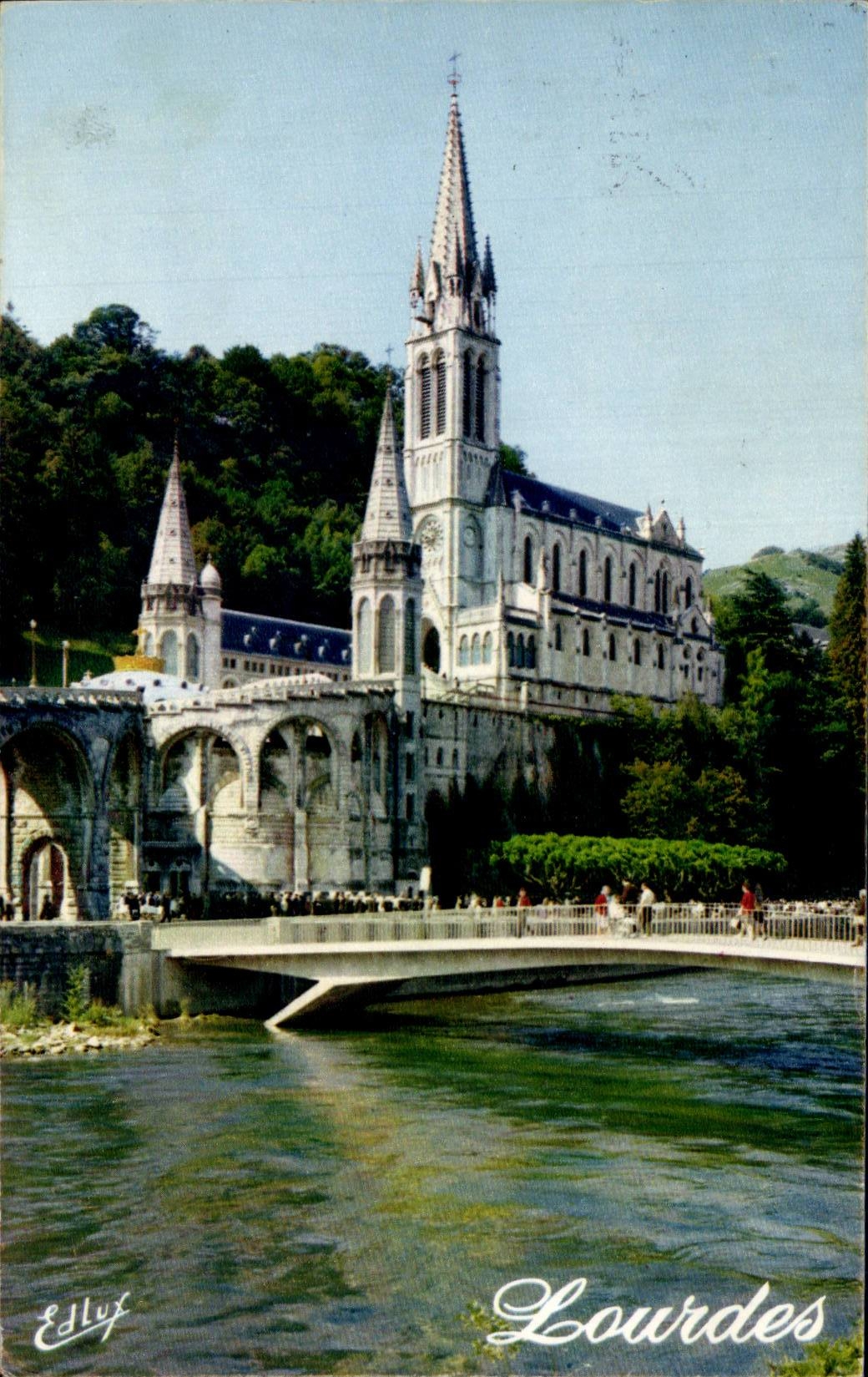 CPSM Lourdes the basilica
