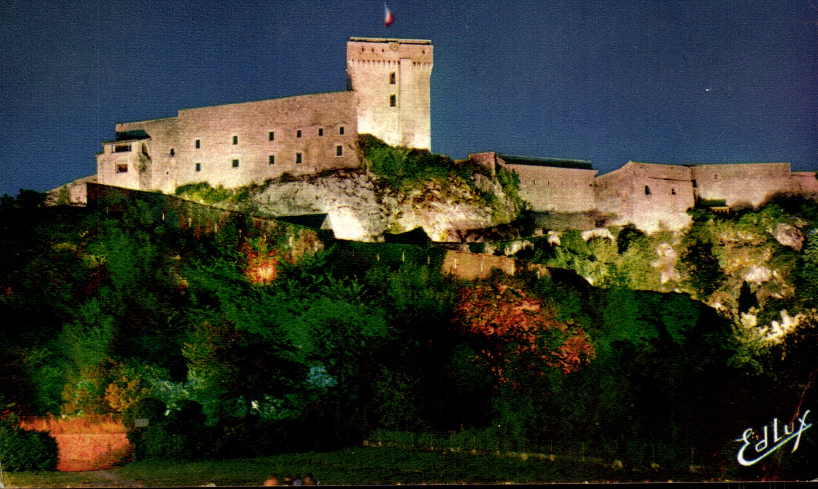CPSM Lourdes the castle of night