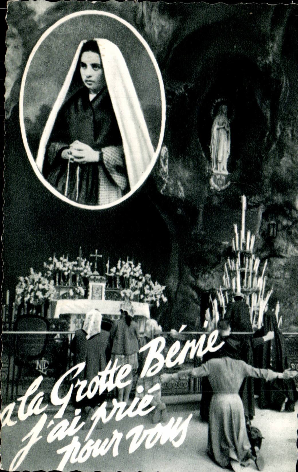 CPSM Cave of Lourdes Bernadette