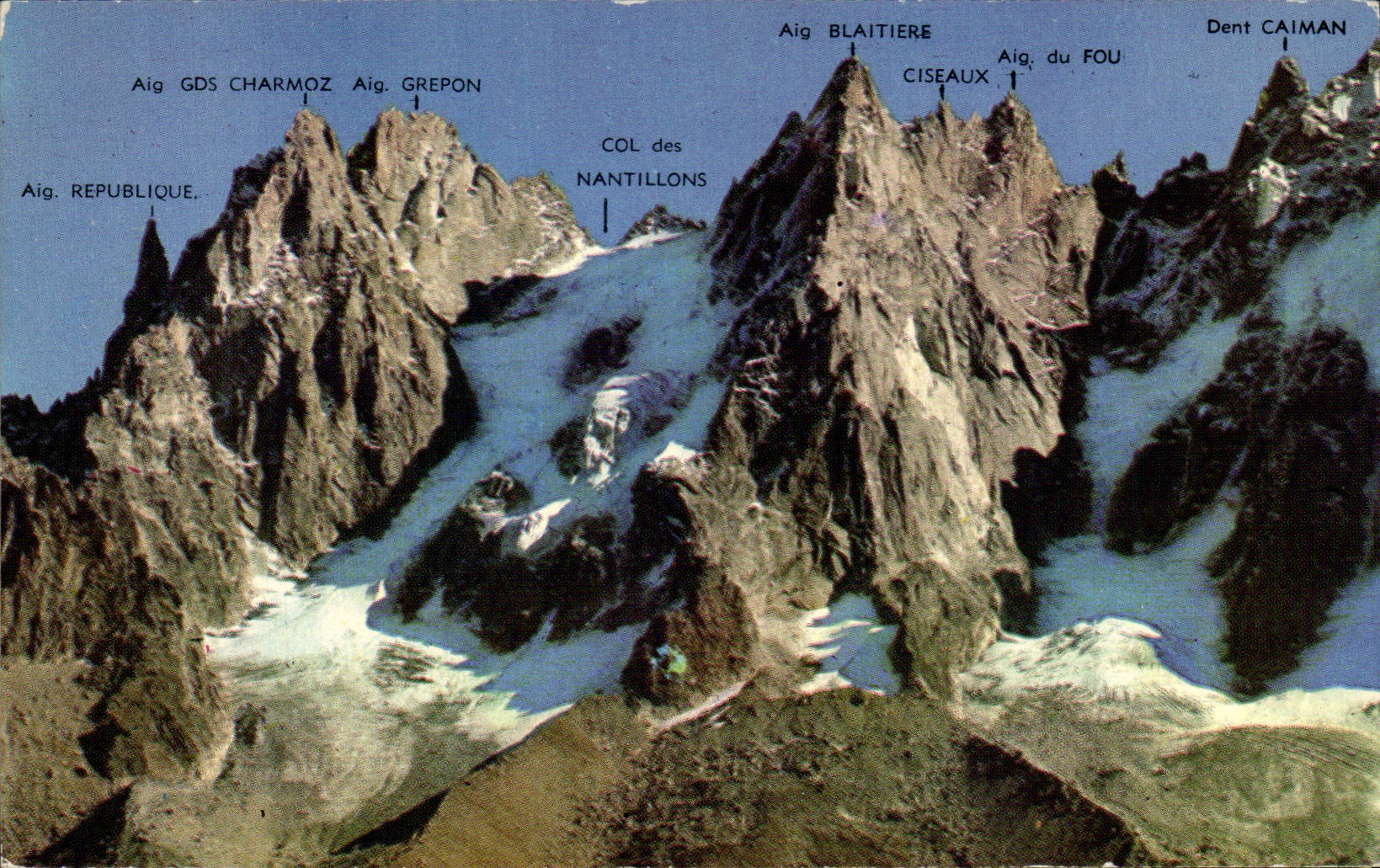 CPSM country of the Mount Blanc