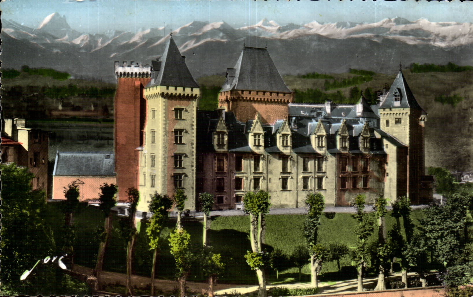 CPSM Pau das Schloss Henri IV und die Pyrenees