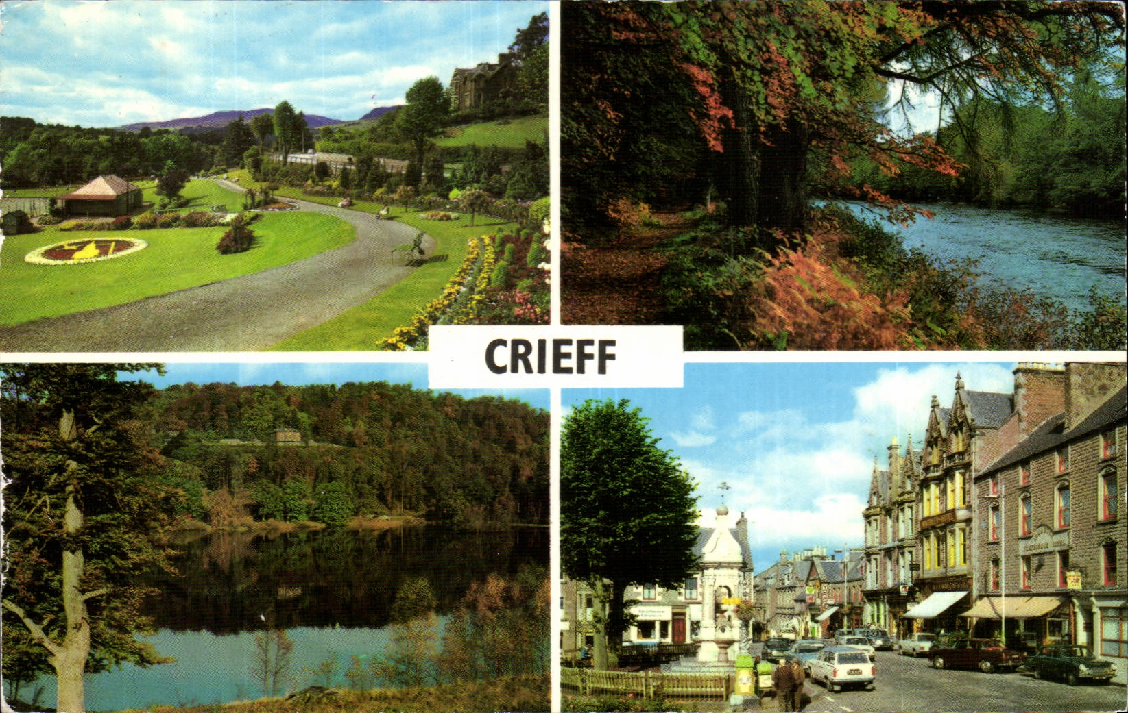 CPSM Great Britain Crieff Macrosty Park Lady Mary' S walk ochtertyre Log James public garden