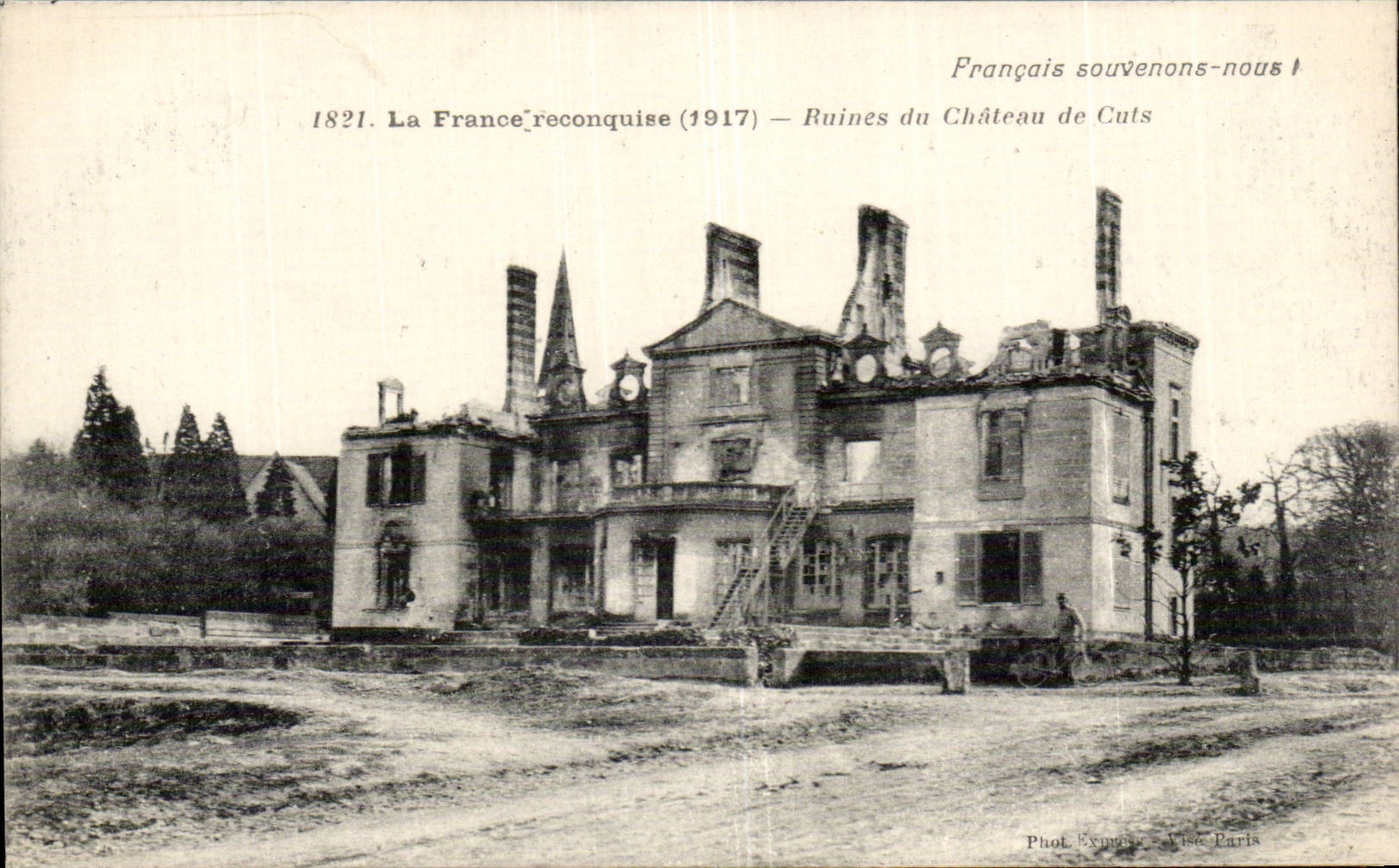 CPA Ruins of the castle of Cuts