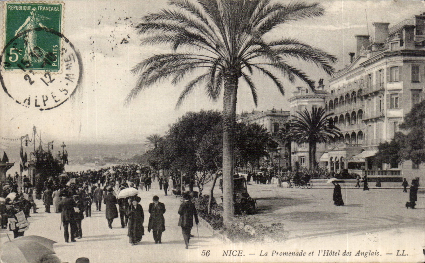 CPA Nice the walk and the hotel of English