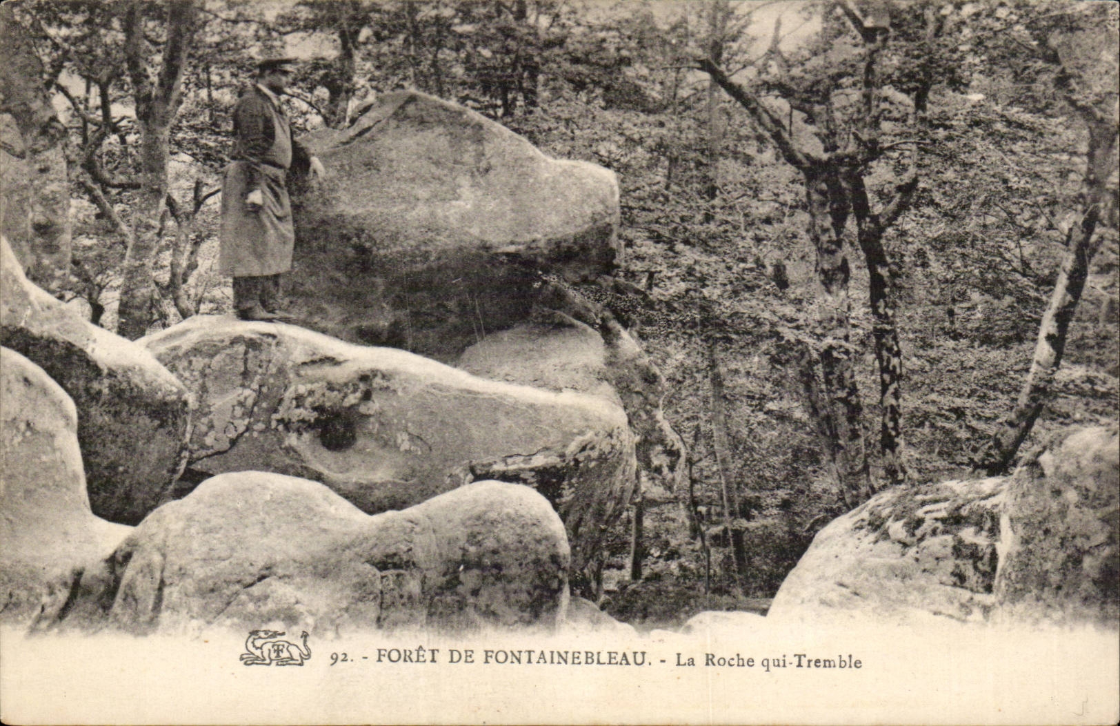 CPA Drill of Fontainebleau the rock which trembles