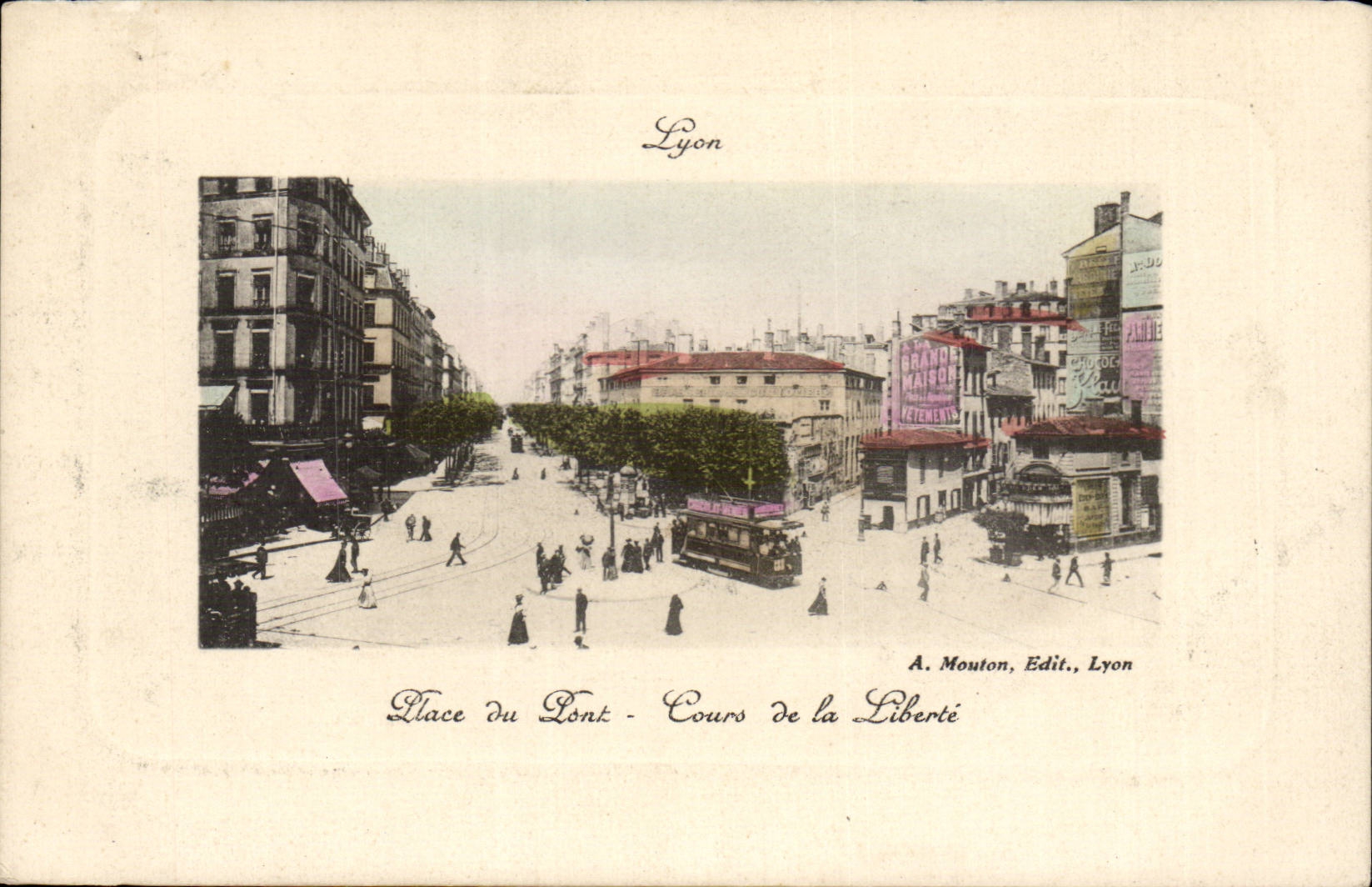 CPA Lyon Places Cours bridge of freedom