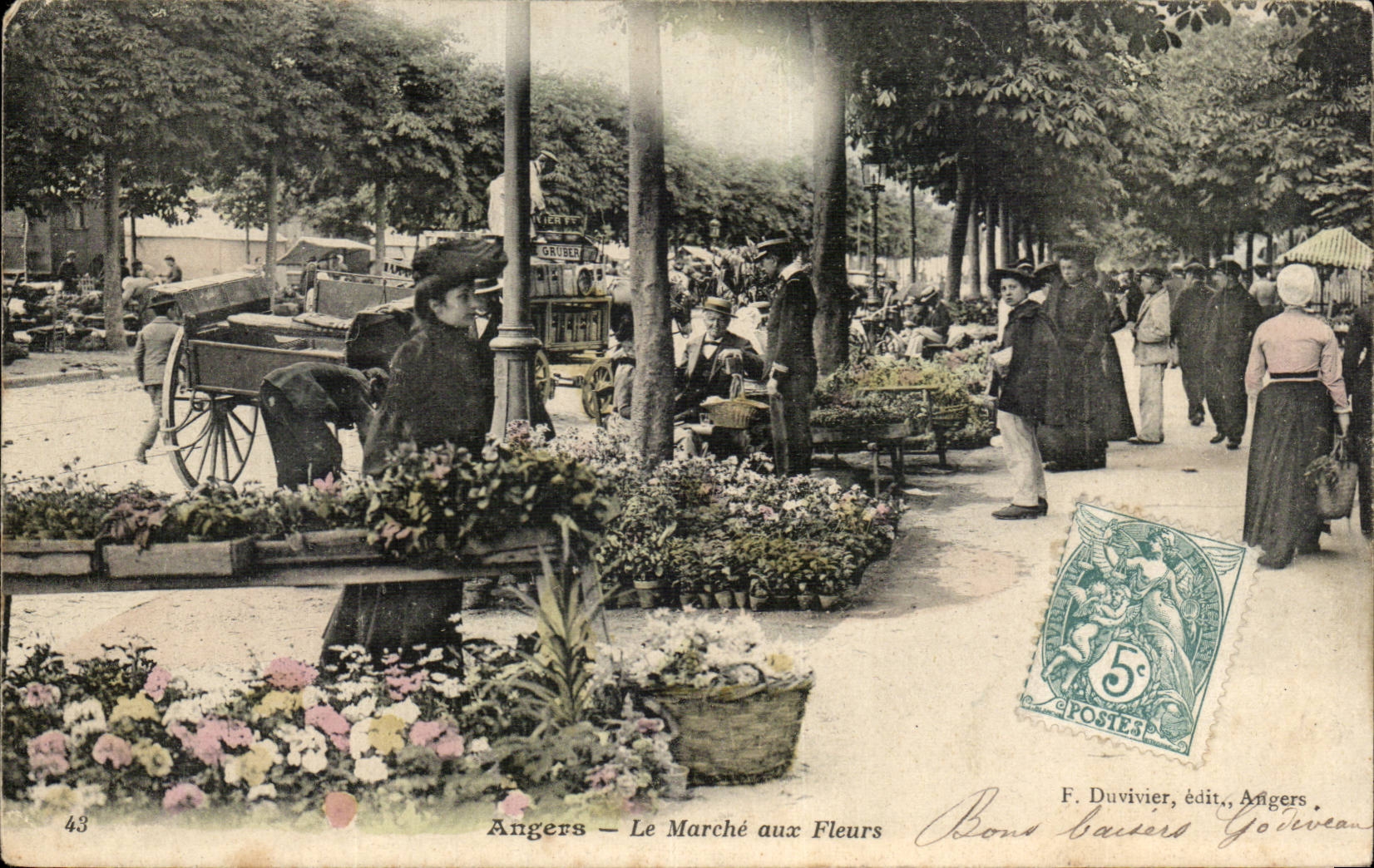 CPA Angers Market with the flowers