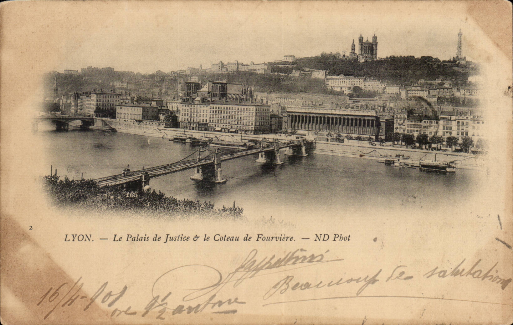 CPA Lyon law courts and slope of Fourviere