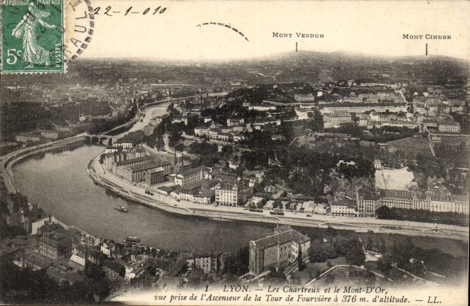 CPA Lyon the gold Carthusian monks and Mount