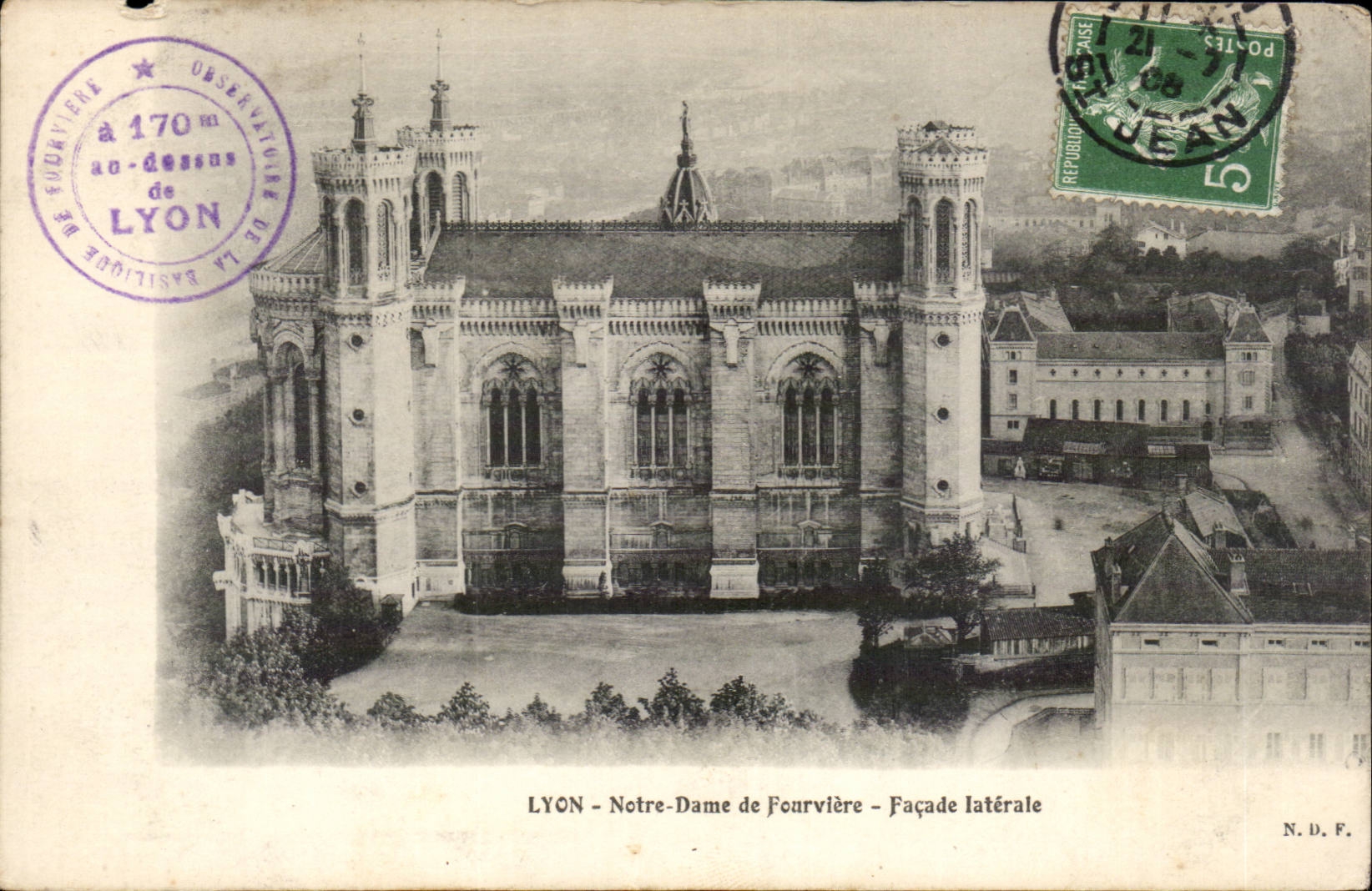 CPA Lyon Notre Dame de Fourviere Side wall