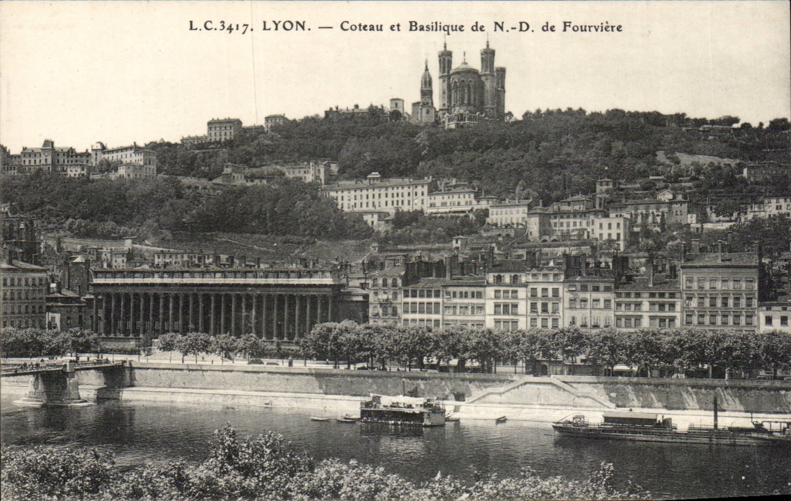 CPA Lyon Slope and ND basilica of Fourviere