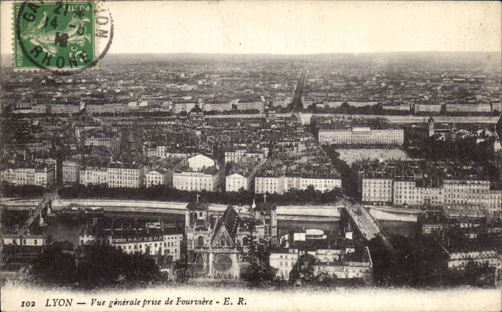 CPA Lyon View taken of Fourviere