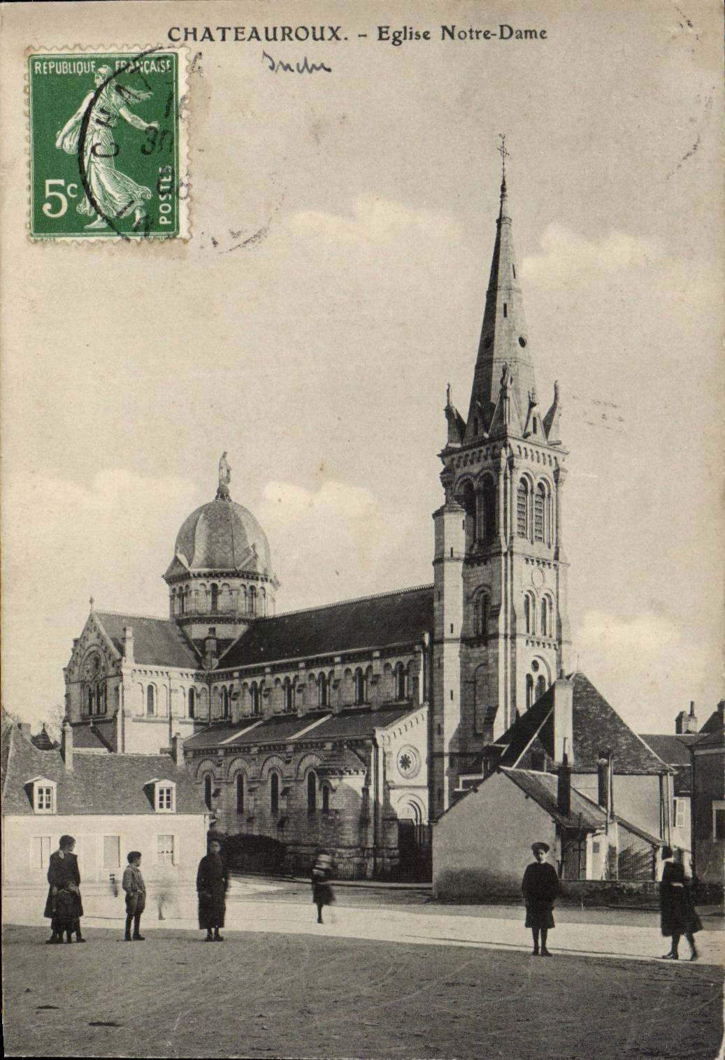 CPA Chateauroux Notre Dame Church