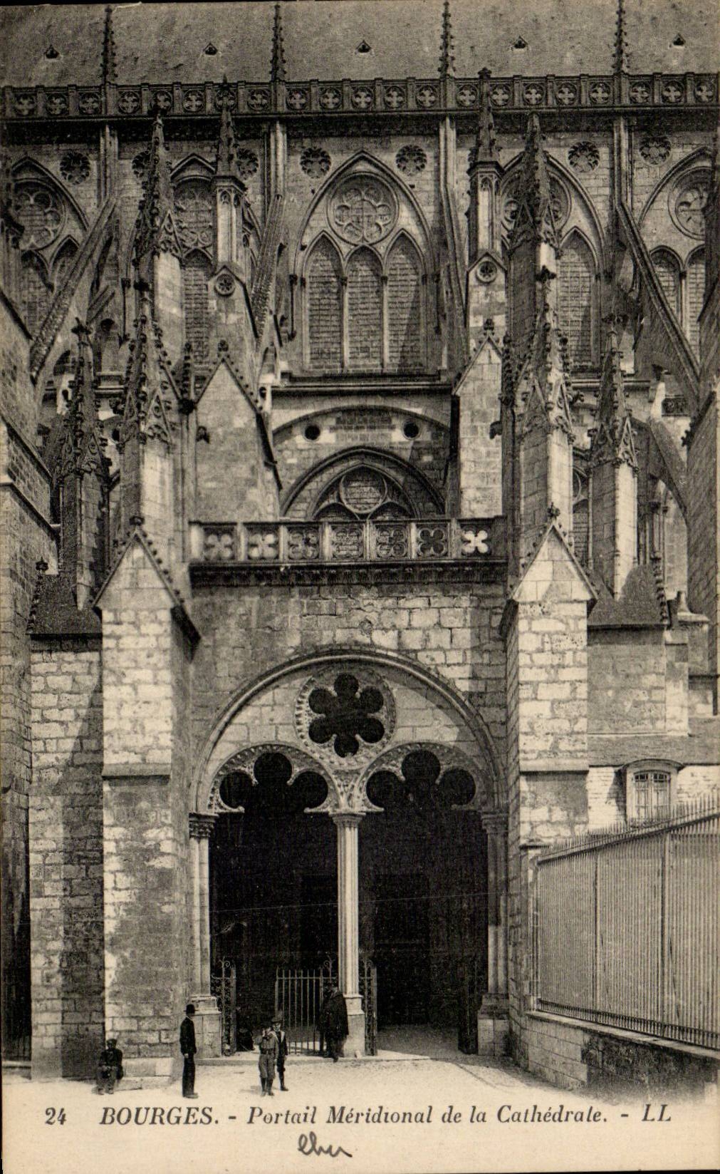 CPA Bourges sudlichstes Gatter der Kathedrale