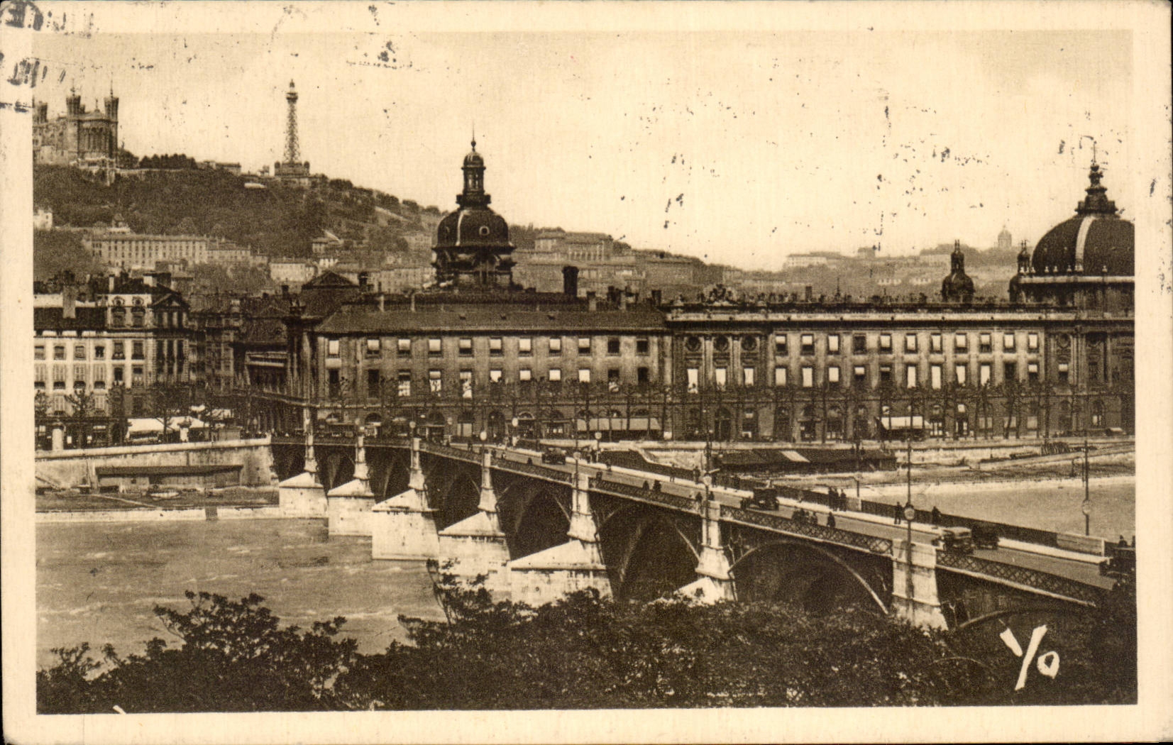 Lyon CPA the bridge of Guillotiere