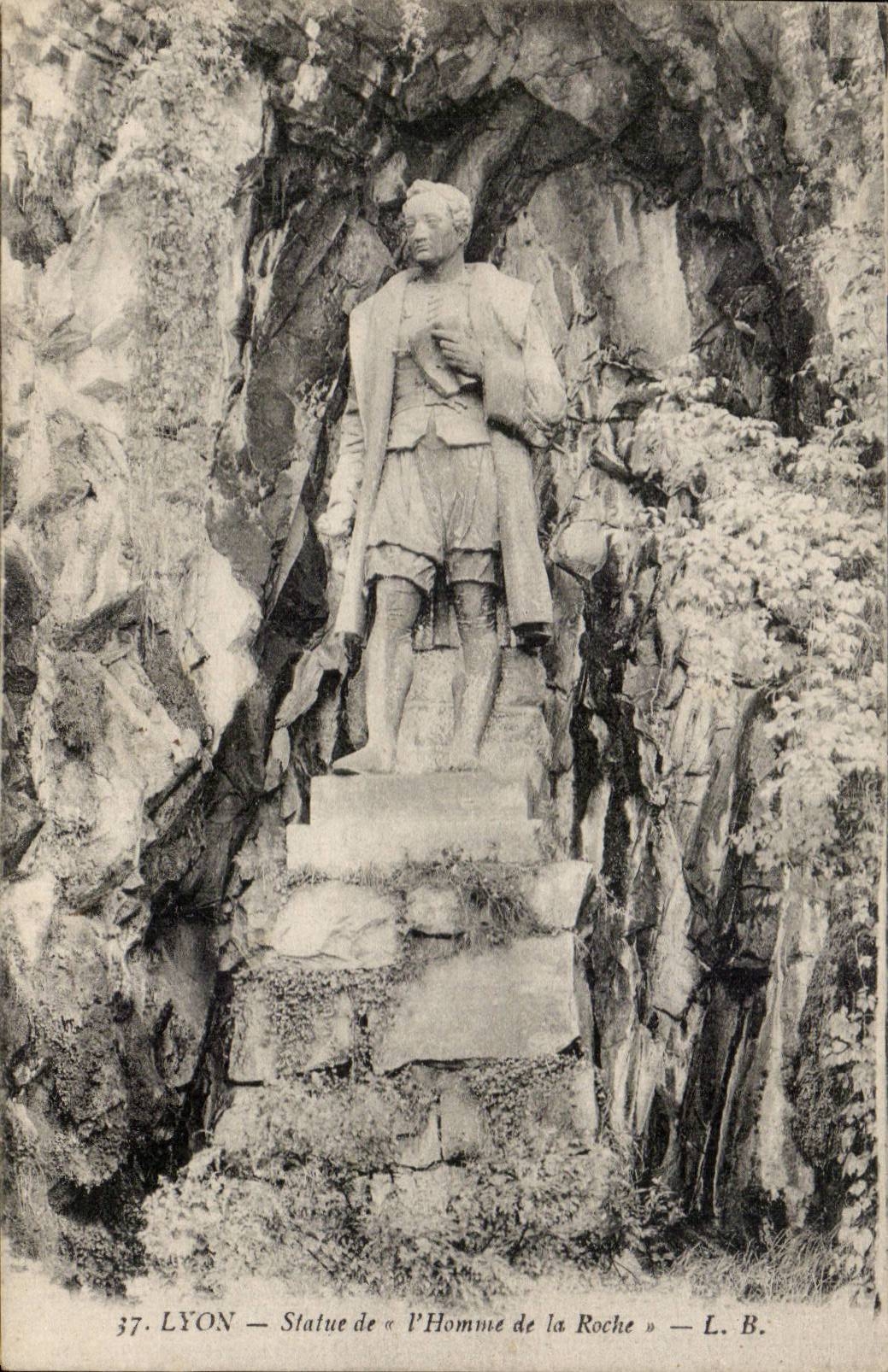 Lyon CPA Statue of the man of the rock