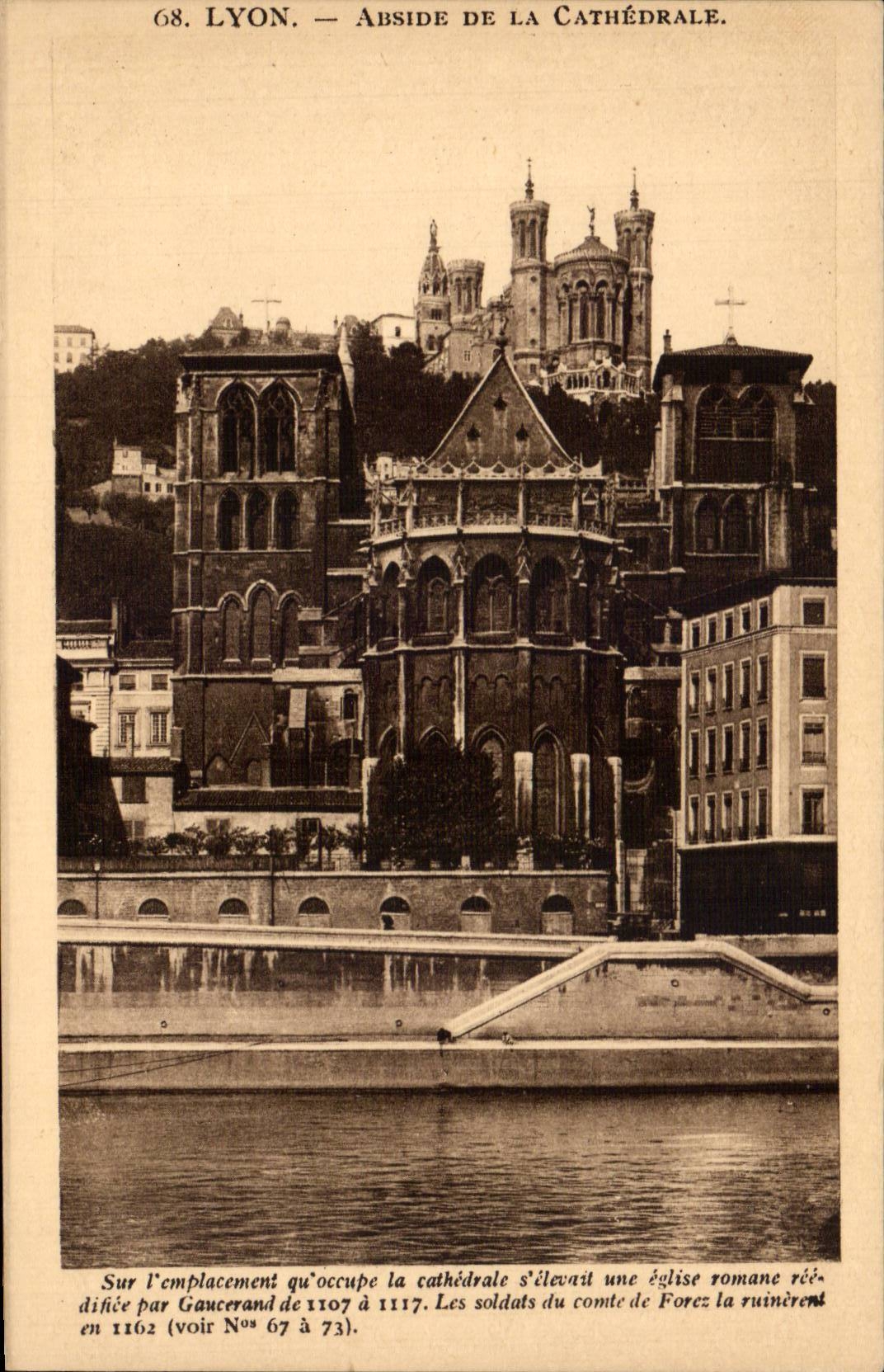 Lyon CPA Apse of the cathedral