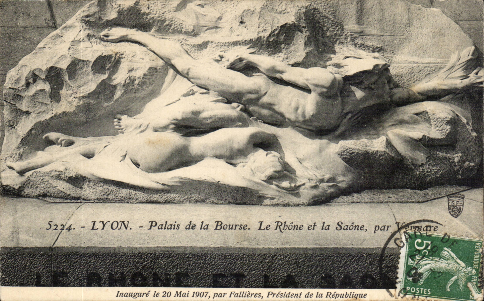 Lyon CPA Palate of the Stock Exchange the Rhone and the Saone