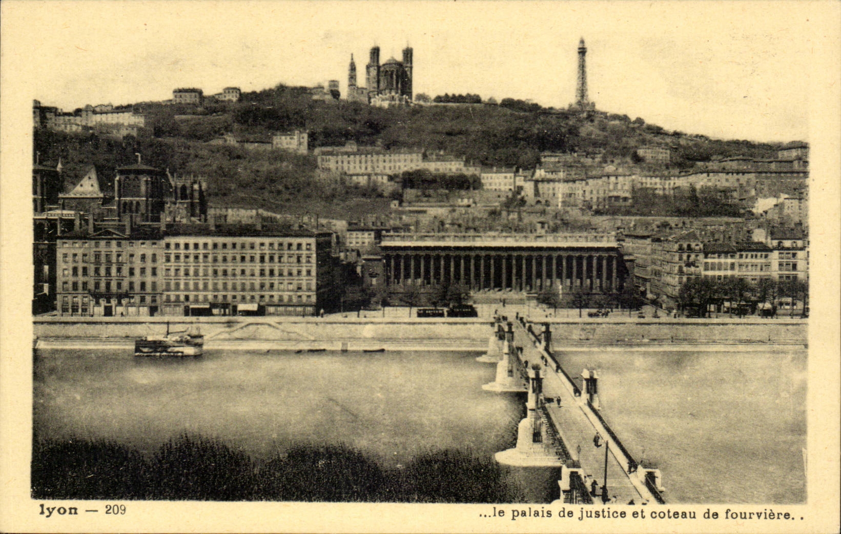 Lyon CPA Law courts and slope of Fourviere