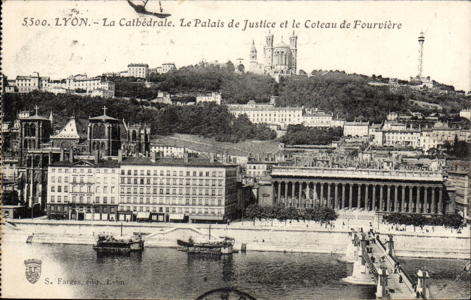Lyon CPA the cathedral law courts and the slope of Fourviere