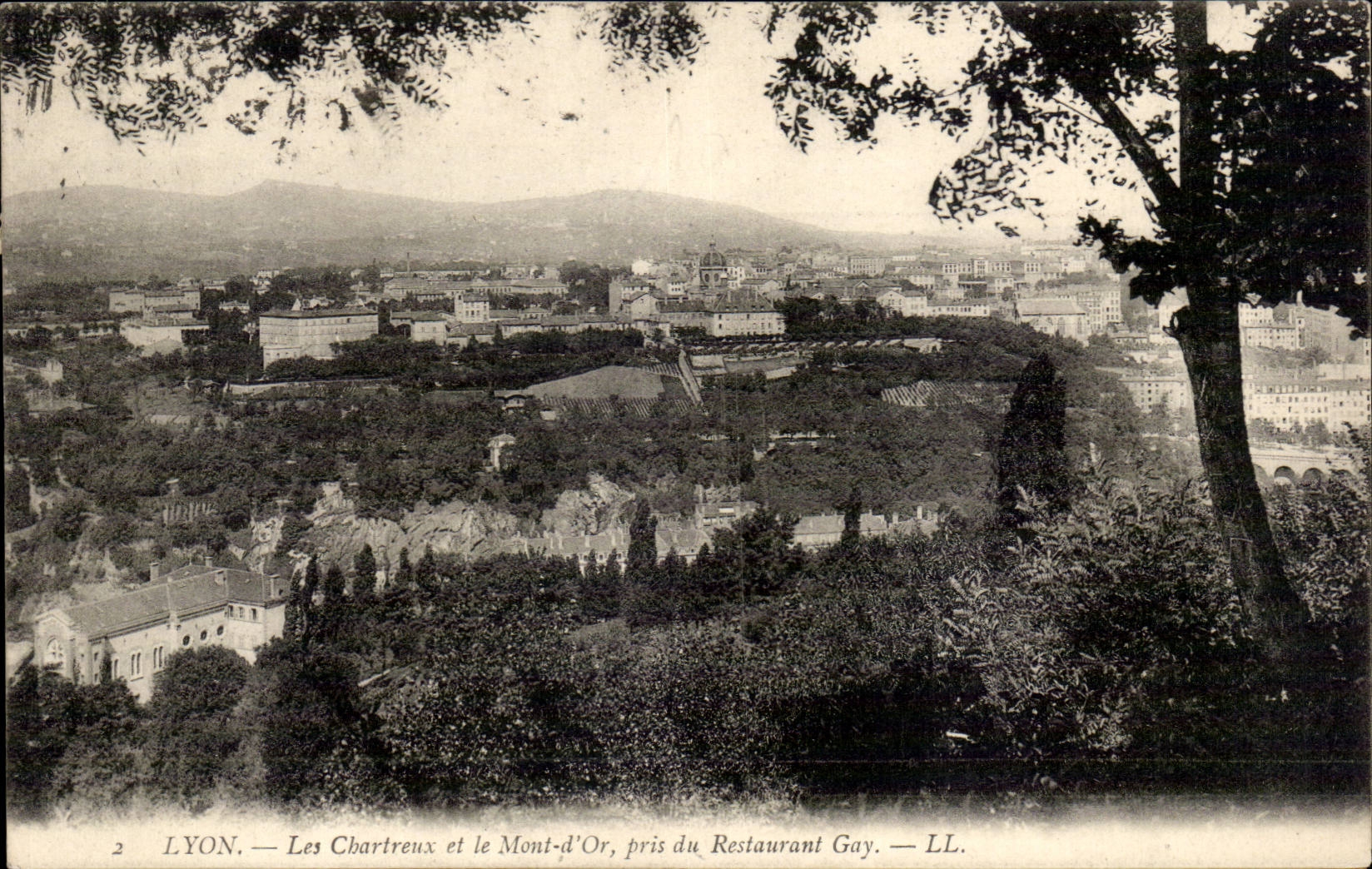 Lyon CPA Carthusian monks and gold the Mount taken of the Gay restaurant