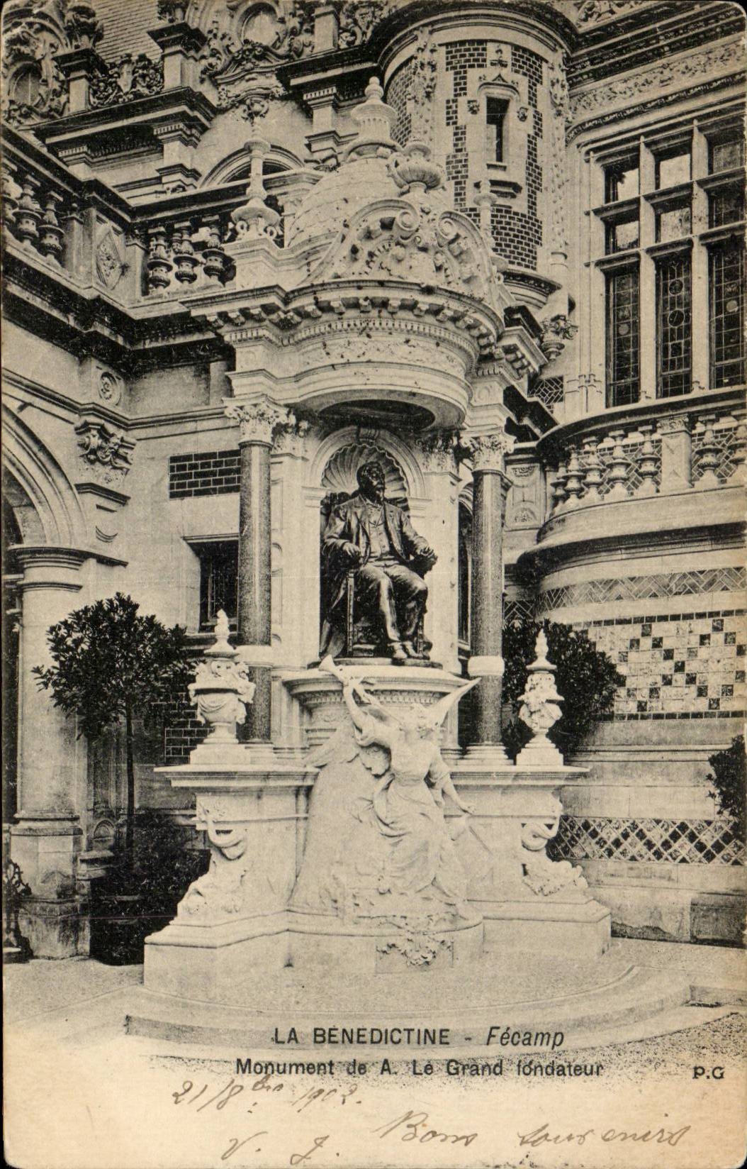 CPA Fecamp Benedictine Denkmal von hat das grosse