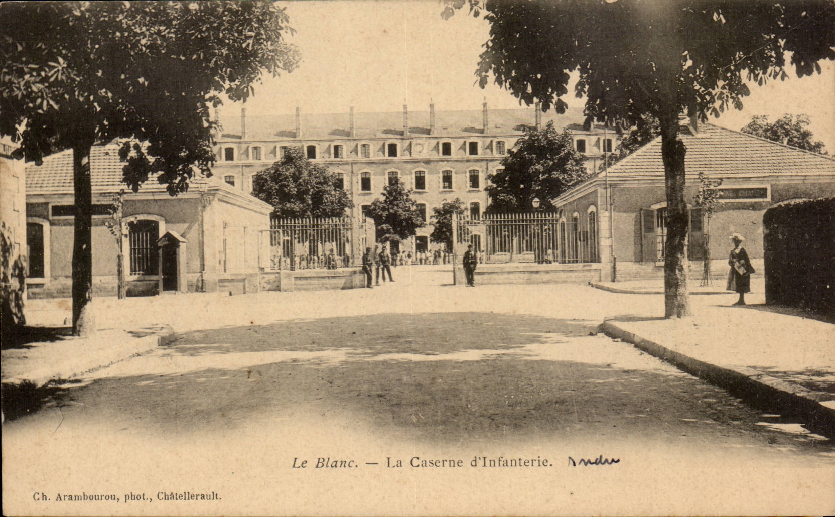 CPA the White the barracks of Militaria infantry