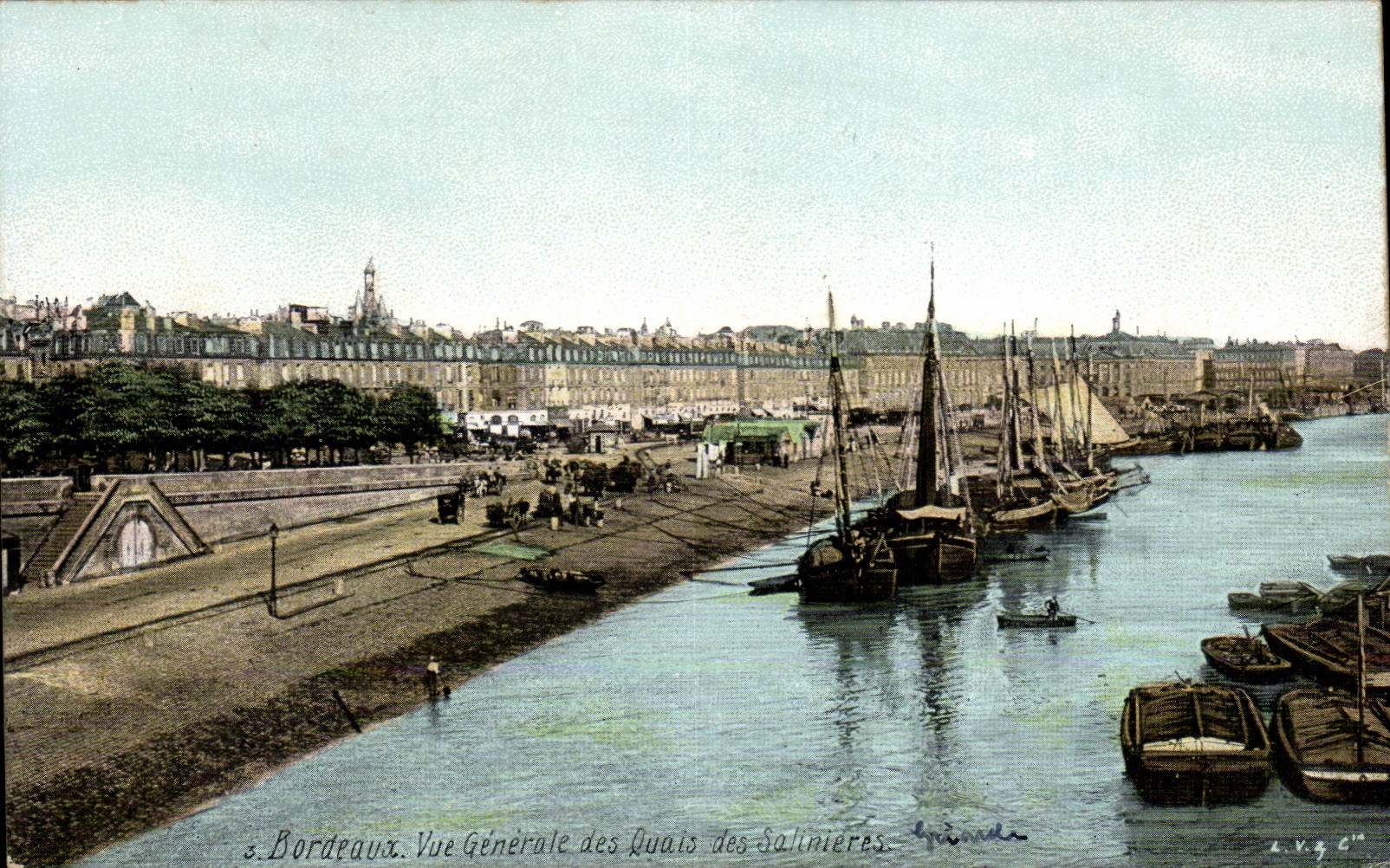 CPA Bordeaux View of the quays of Salinieres
