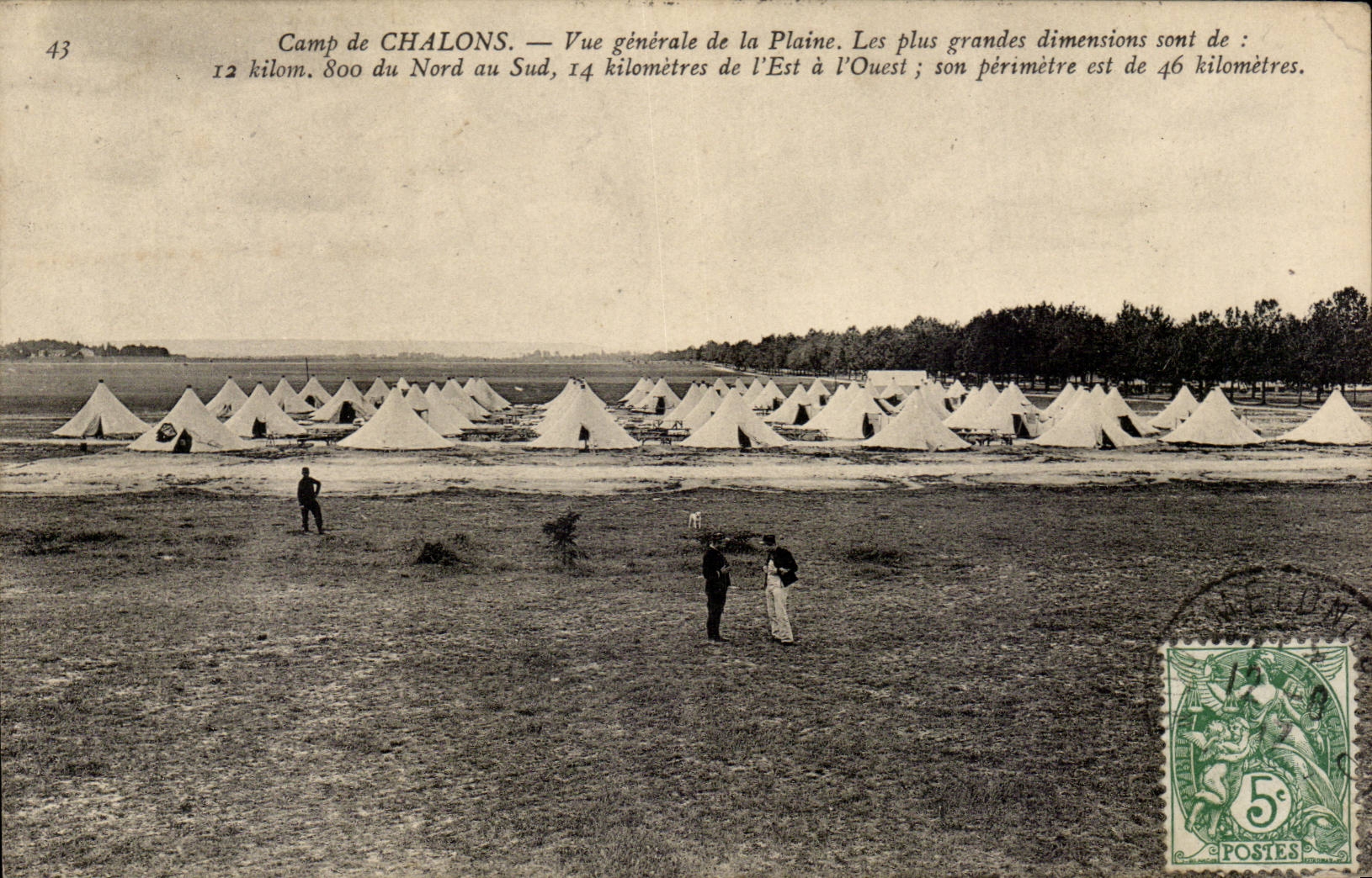 CPA Militaria Camp of Trawl-nets View of the plain