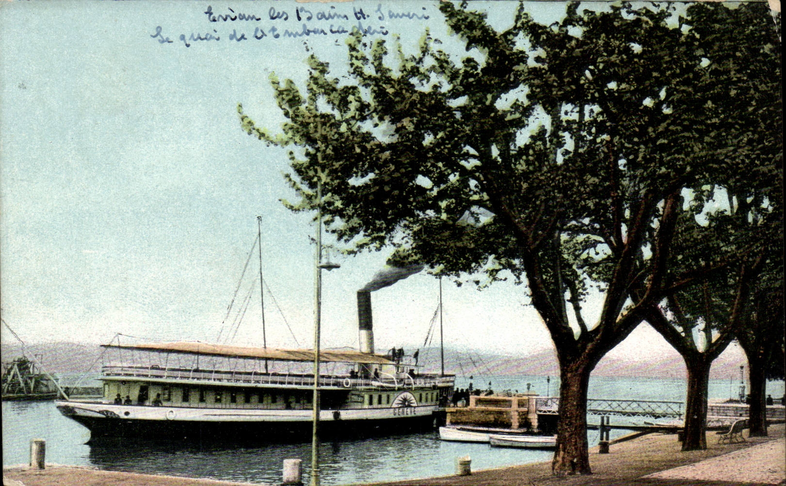 CPA Evian les Bains Geneva Boat