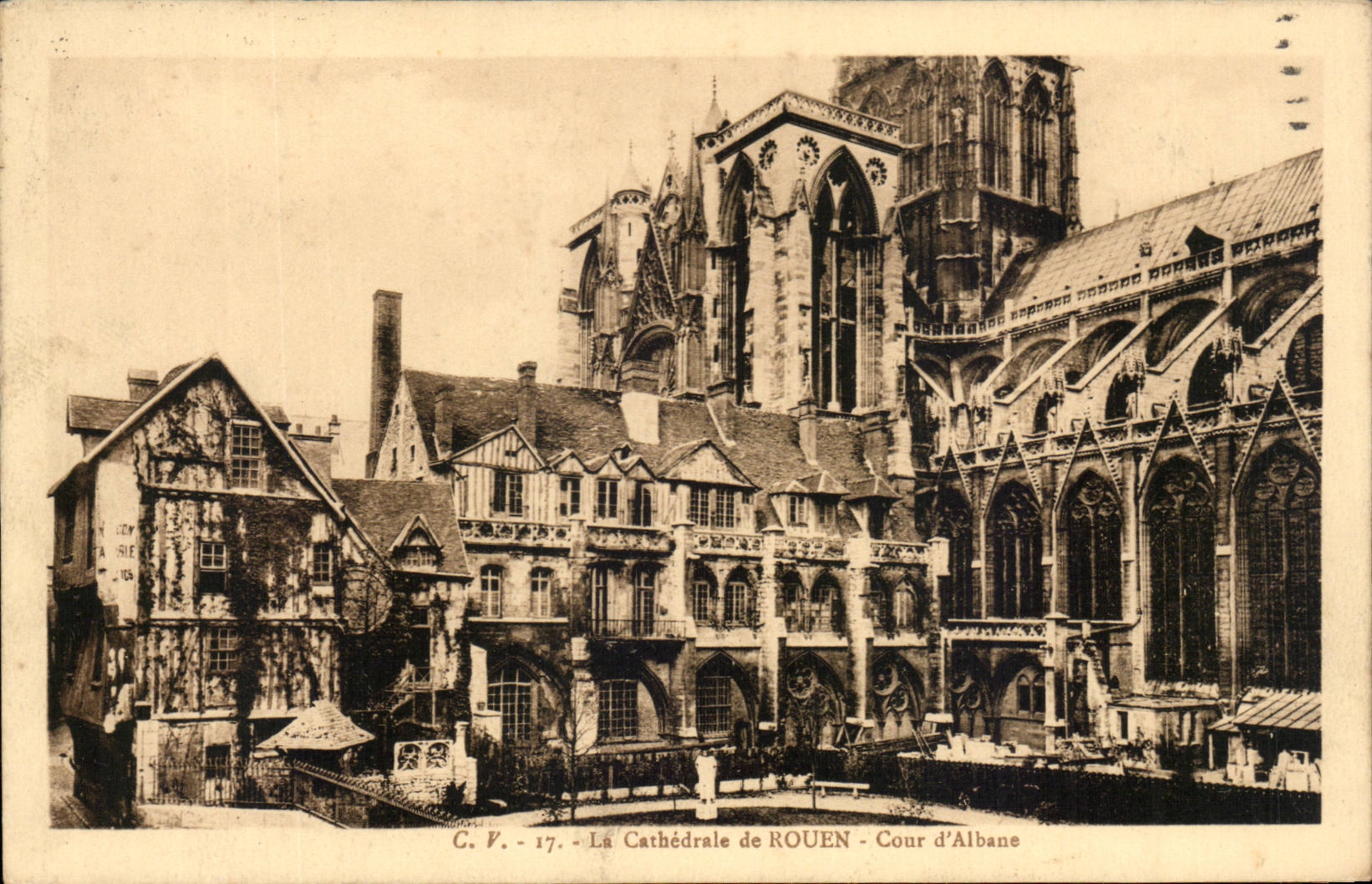 CPA Cathedral of Rouen Court of albane