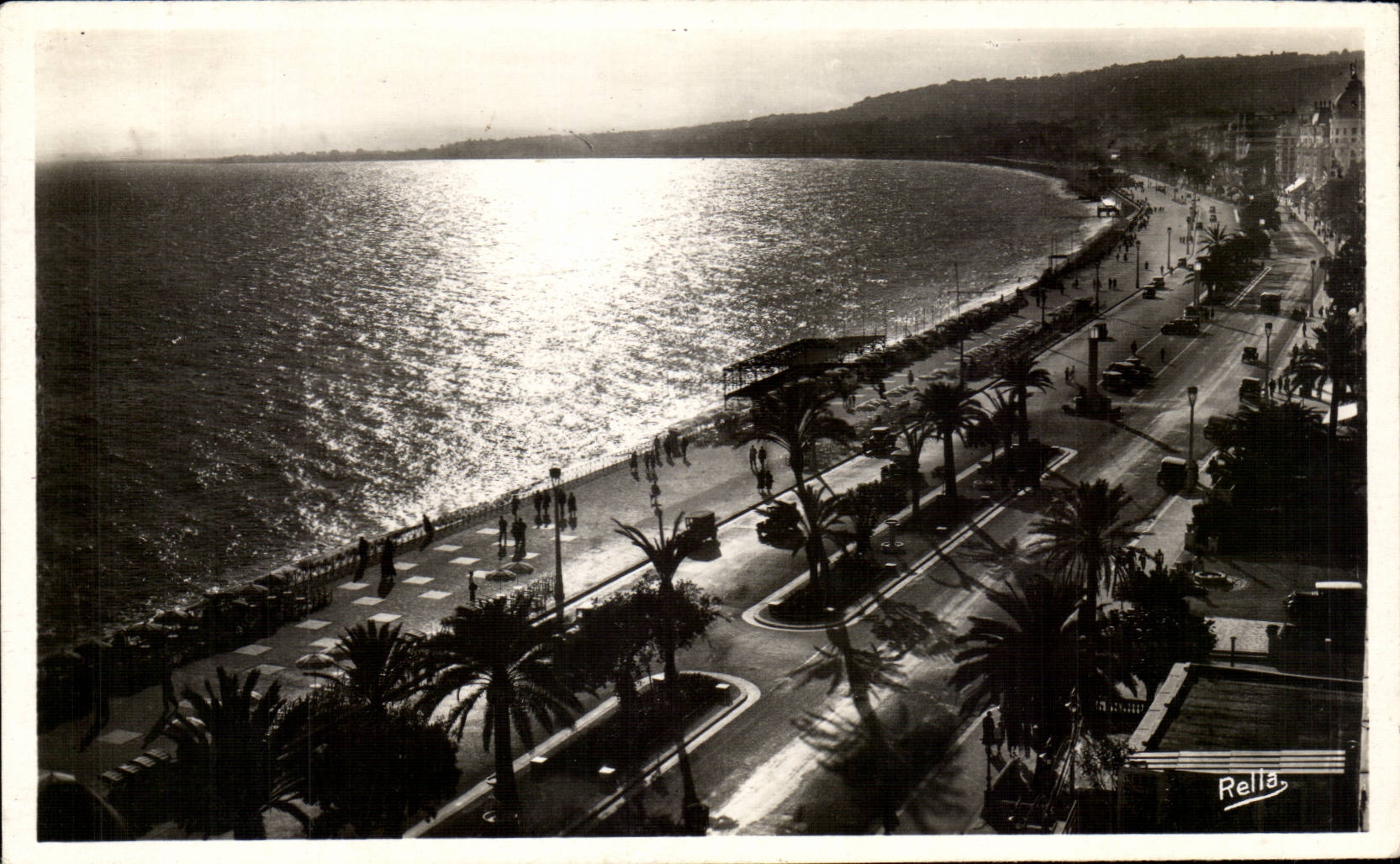 CPSM Nice Sunset on the walk of English