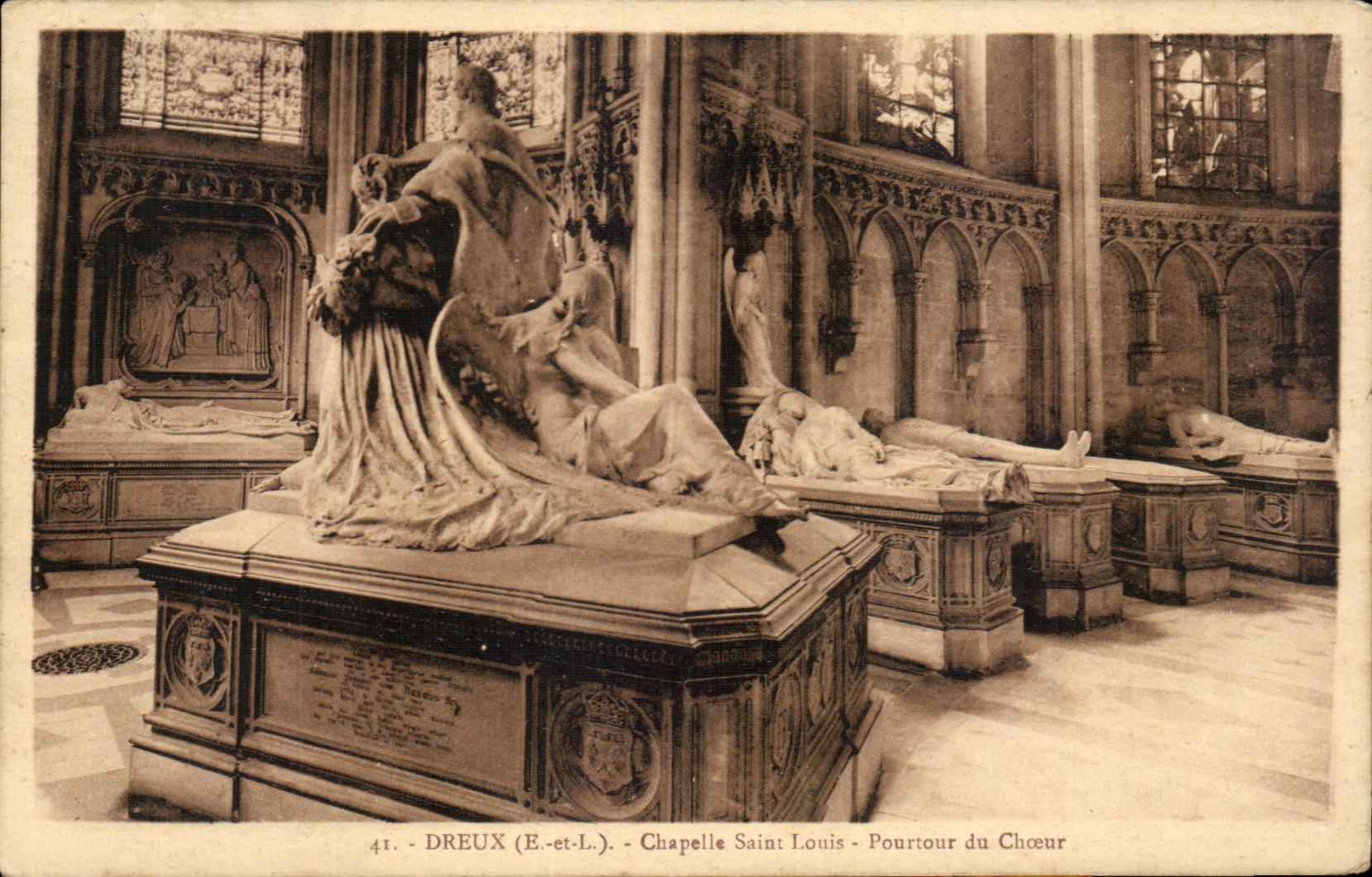 CPA Dreux Vault Saint Louis Circumference of the chorus