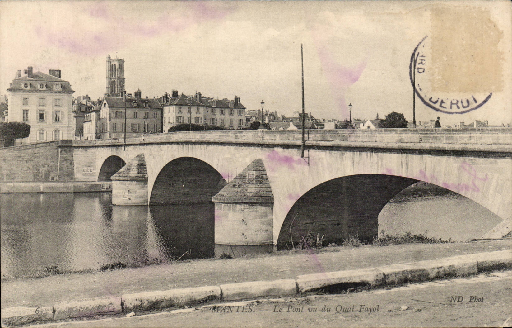 CPA Nantes the bridge of Fayol quay
