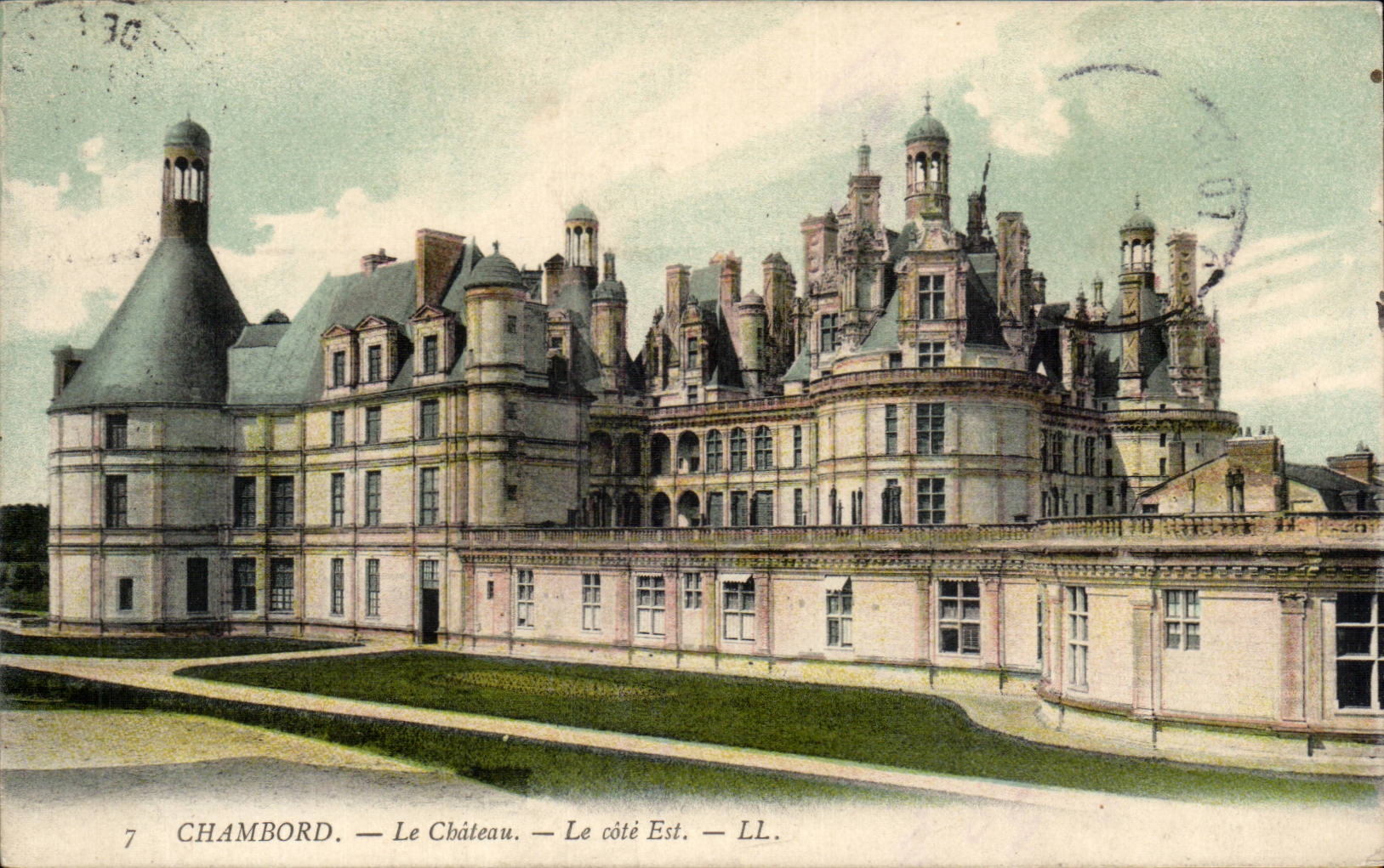 CPA Chambord Le chateau Cote Est