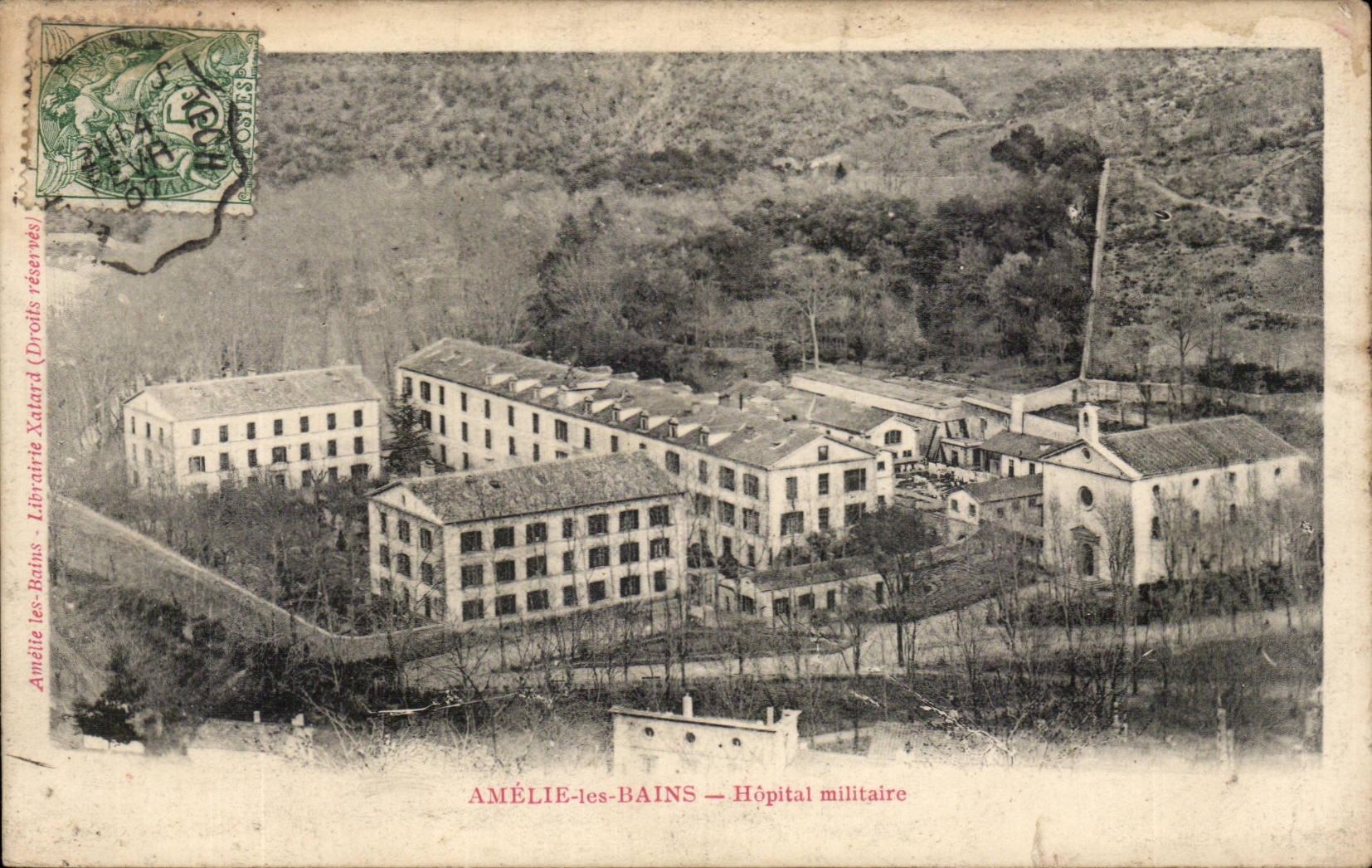 CPA Militaria Amelie les Bains Hospital military