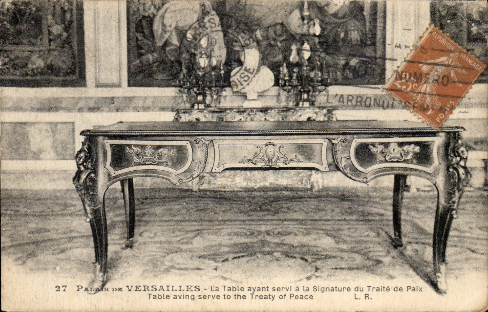 CPA Versailles the table having been used with the signature of the draft as Peace