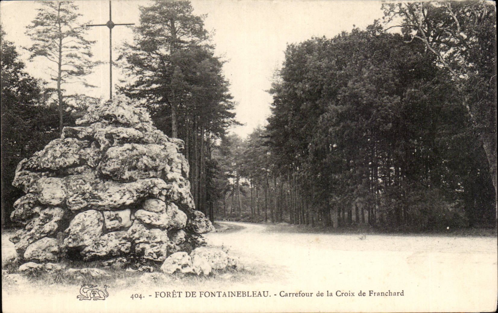 CPA Drill of Fontainebleau Crossroads of the Cross of Franchard