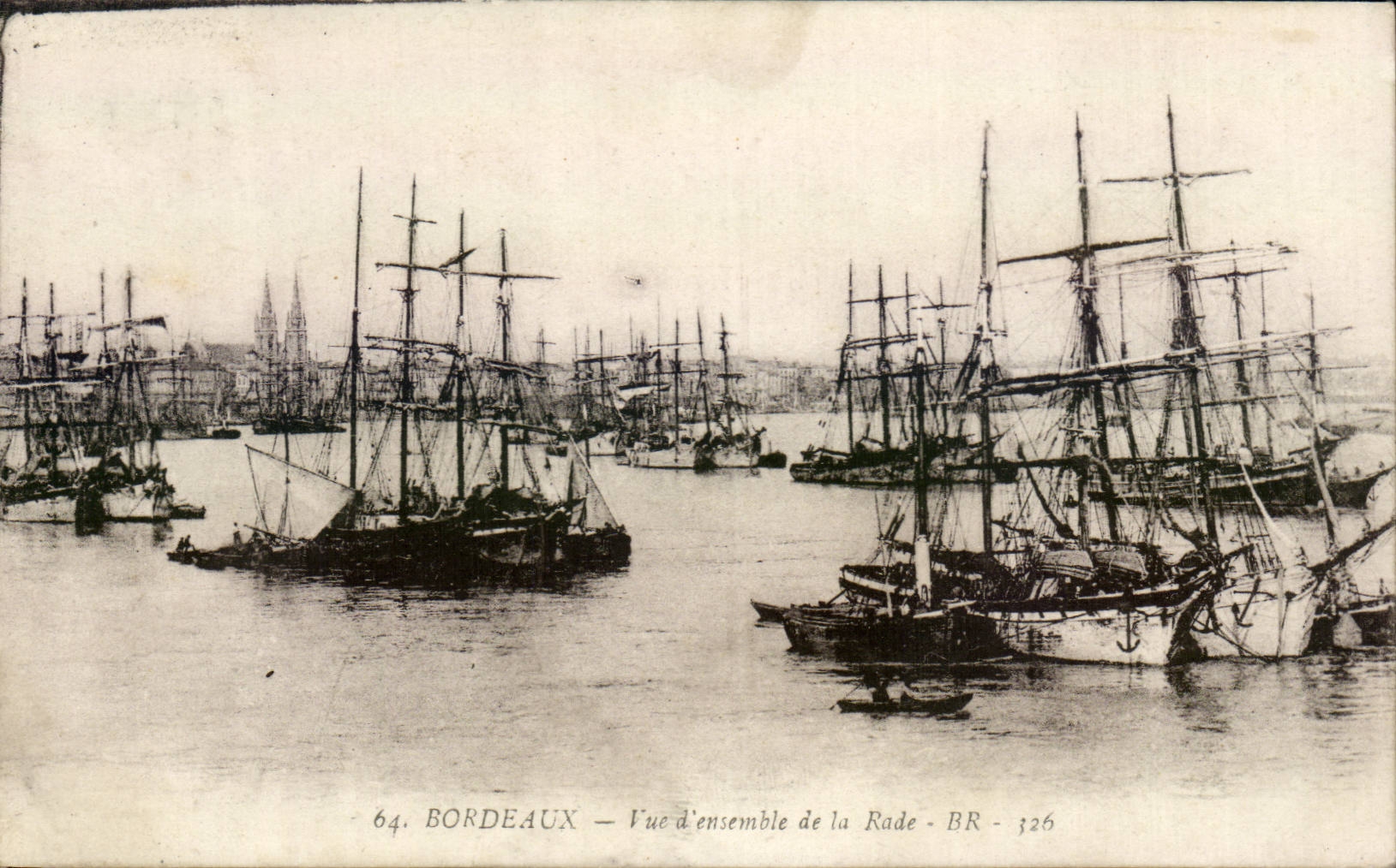 CPA Bordeaux-Gesamtabbildung der Strassen