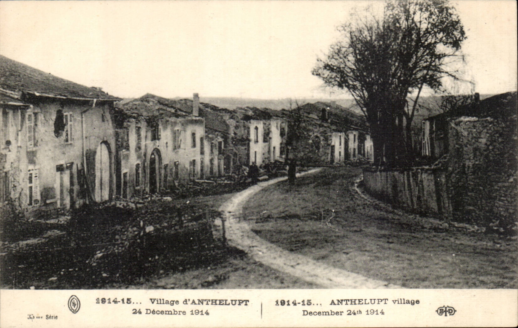 CPA Village d' Anthelupt 24 decembre 1914 Militaria