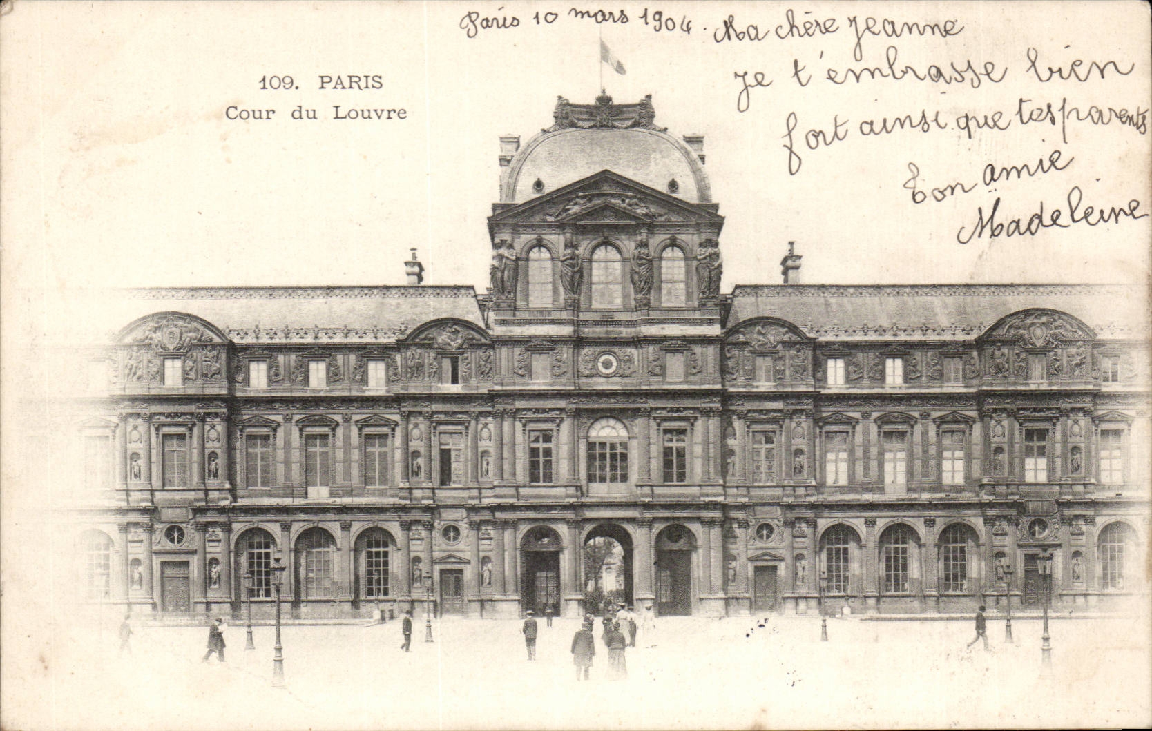 CPA Paris Cour du Louvre