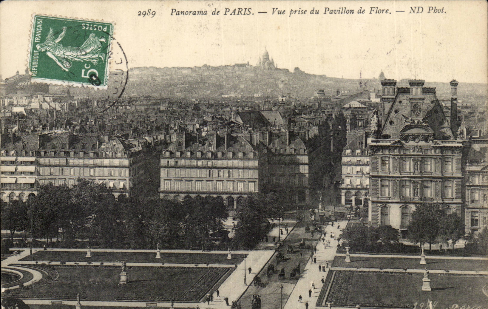 CPA Panorama de Paris Vue prise du pavillon de Flore