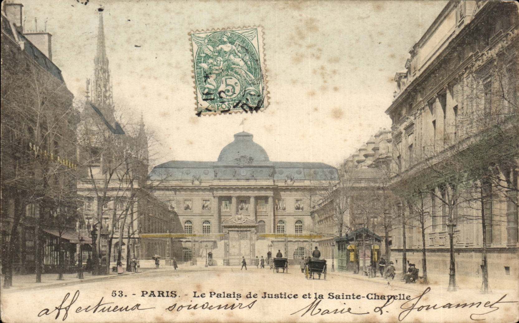 CPA Paris Le palais de justice et la sainte Chapelle