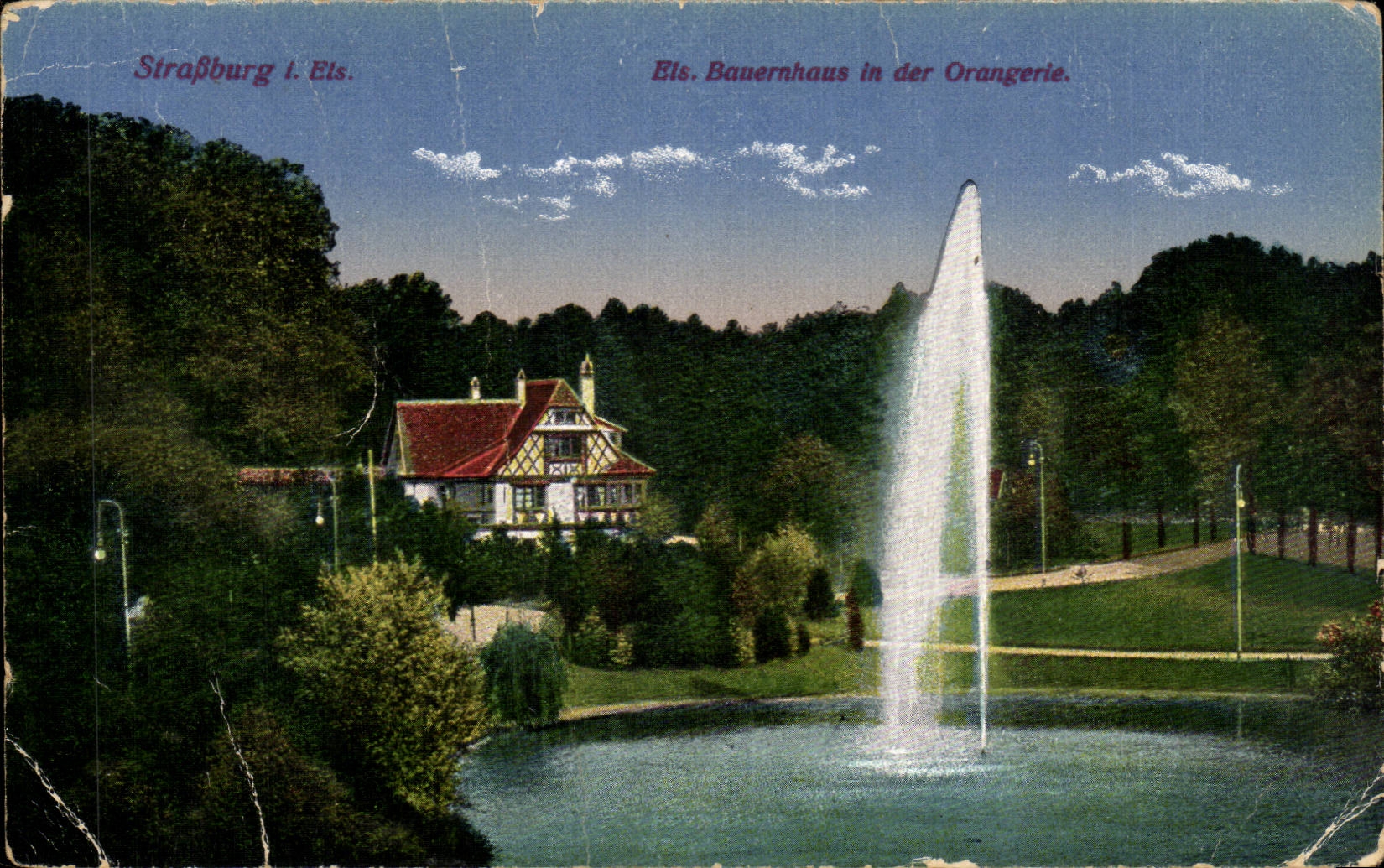 CPA Strassburg Banenhaus in DER Orangery