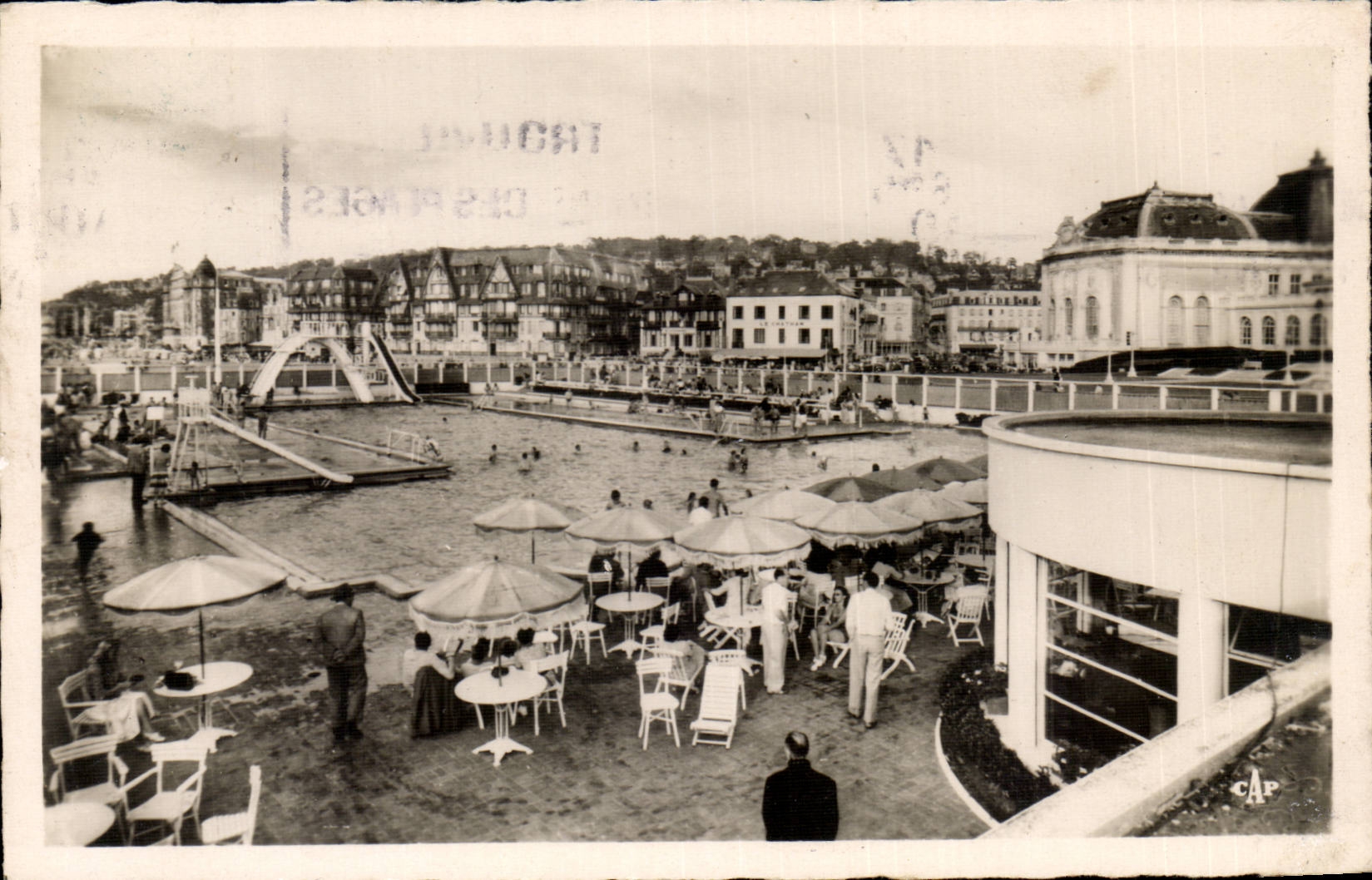 CPA Trouville Queen of the beaches the swimming pool